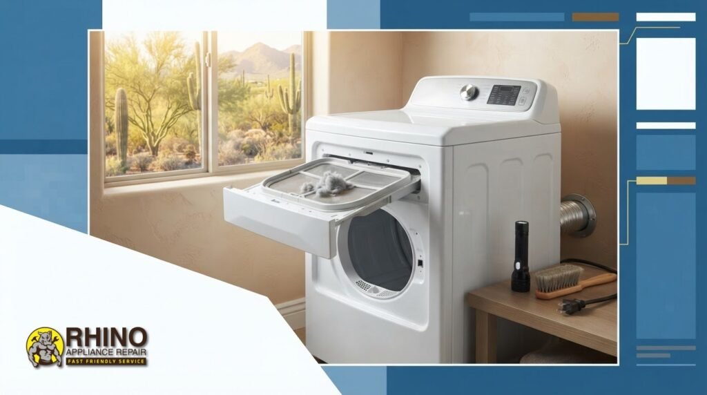 Read more about the article Electric Dryer Maintenance in Gilbert, AZ: A Practical Homeowner Checklist