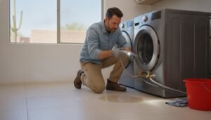 Read more about the article Washer Leaking Water Fix: A Homeowner’s Guide to Troubleshooting & Repair (2026)