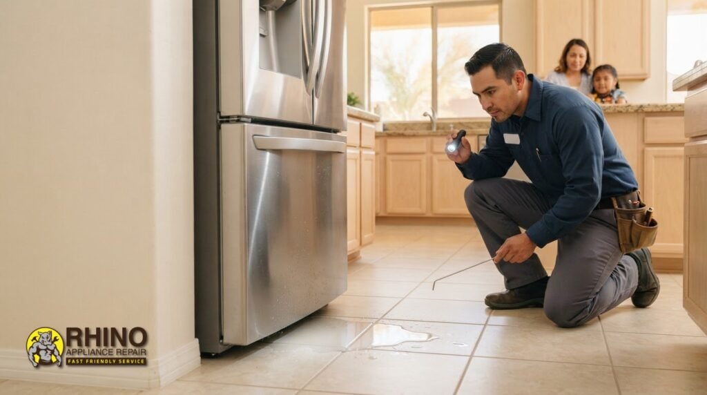 Read more about the article Fridge Leaking From Bottom in Gilbert, AZ? What to Do