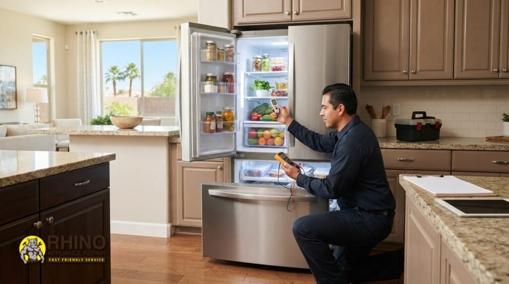 Read more about the article Frigidaire Refrigerator Service in Gilbert, AZ: What to Expect